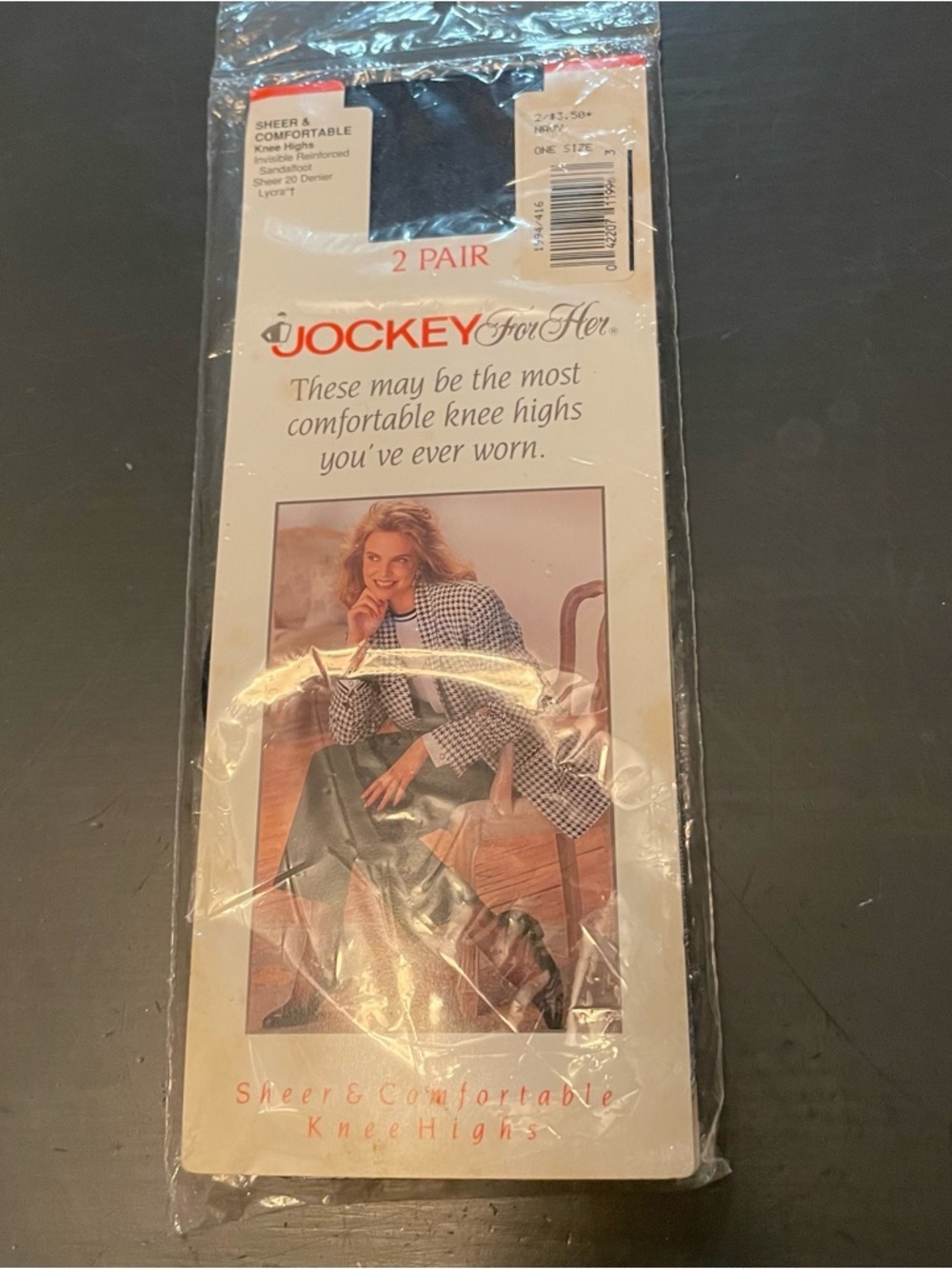 Jockey For Her Knee Highs Black sheer comfortable
